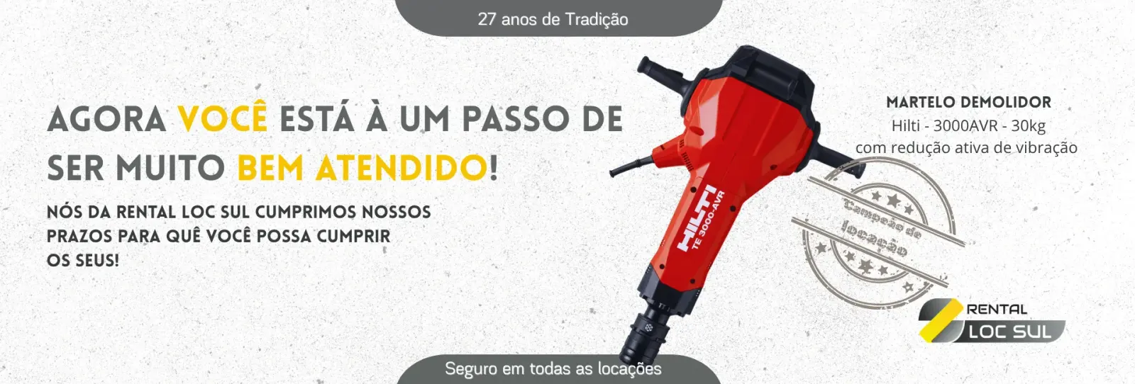 Não perca tempo, alugue com rapidez e segurança